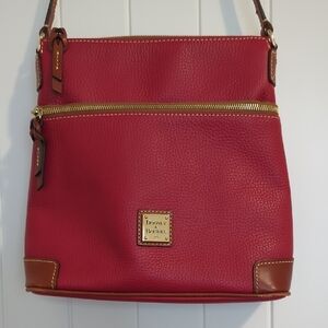 Dooney & Bourke Red and Brown Shoulder Bag